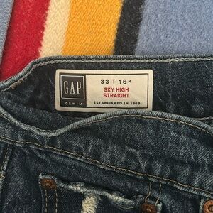 Gap Sky High Straight Jeans 16/33